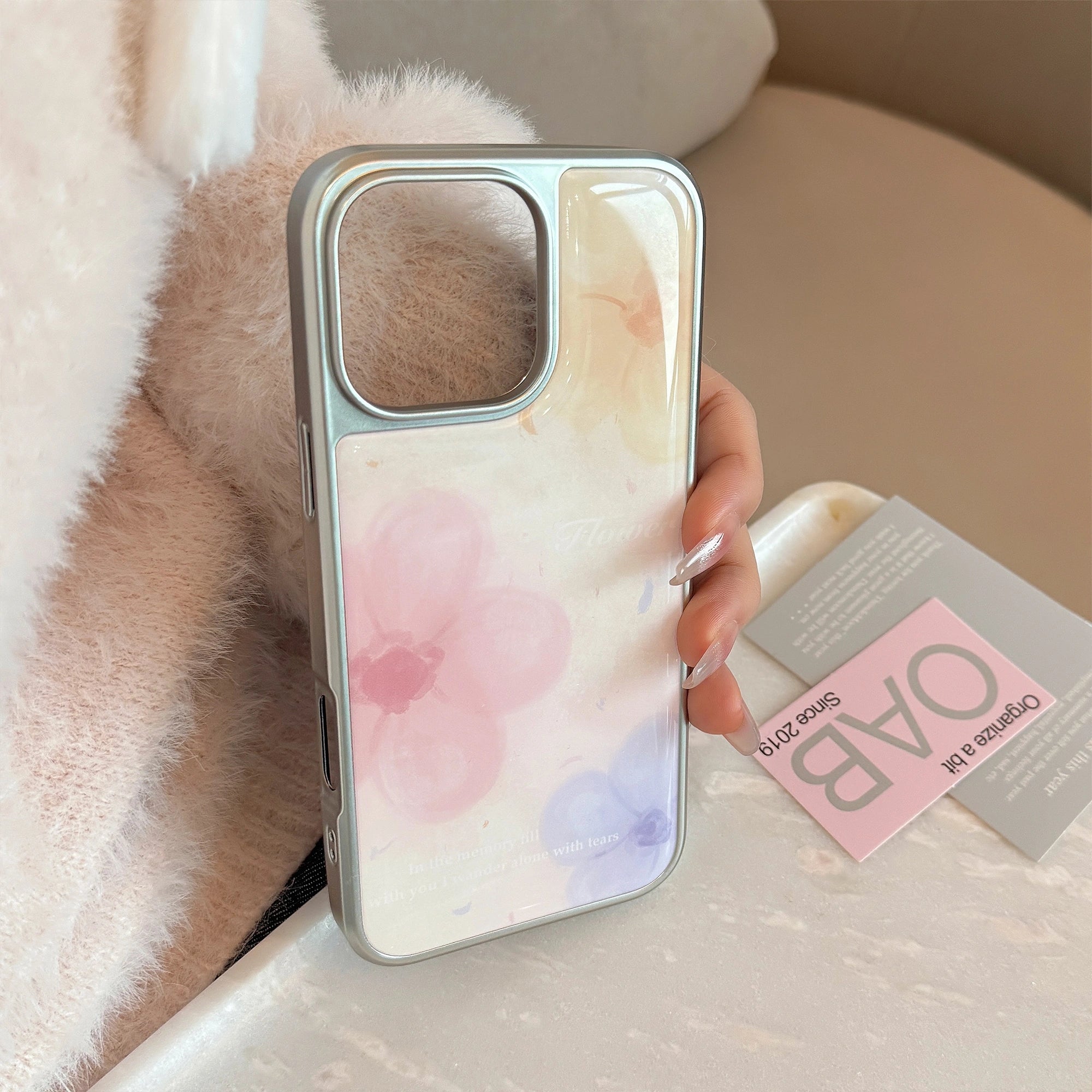 Watercolor Trio Flowers - iPhone Case